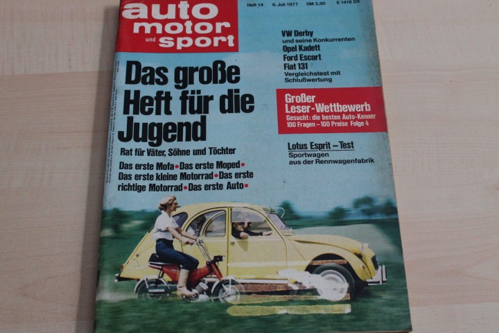 Deckblatt Auto Motor und Sport (14/1977)
